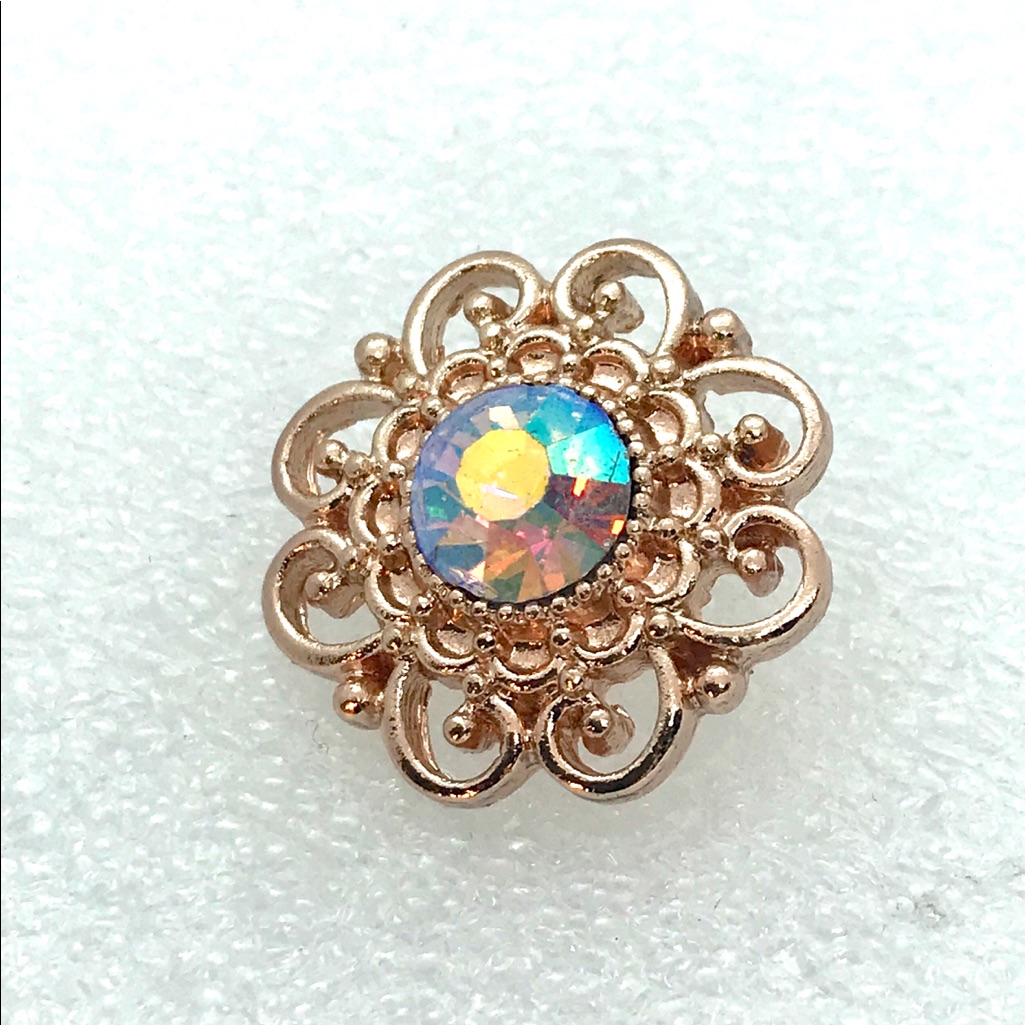 Snap Button 20mm Iridescent Gingersnaps Flower 3 Asn20 18$
